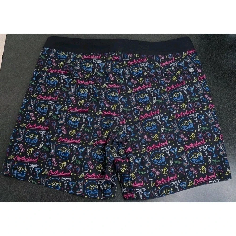 New Zero Foxtrot Swim Boardshorts Trunks Men XL Surf Beach Military Grunge Skull